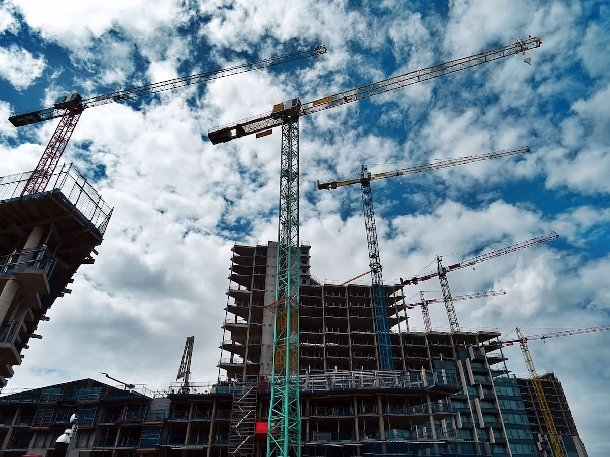 Commercial construction in progress